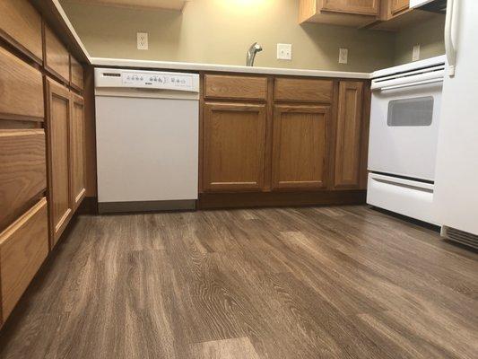 New appliances and flooring