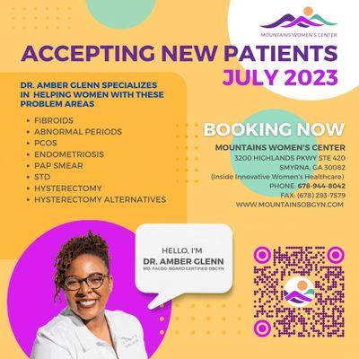 Accepting new patients