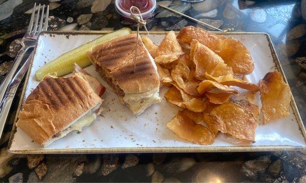 Cuban Sandwich with Homemade chips