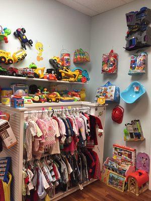 Infants clothes, Toys