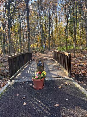 Entrance on the left of the nature center