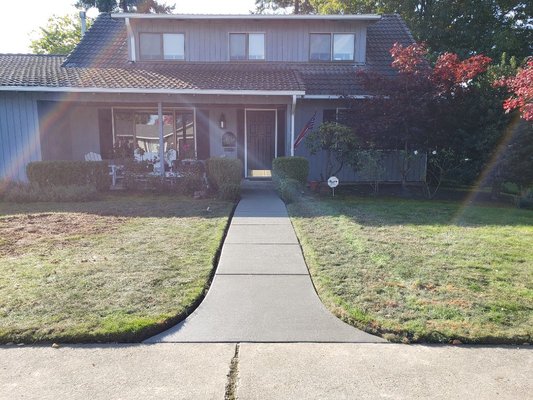 Broom Finish Concrete walkway