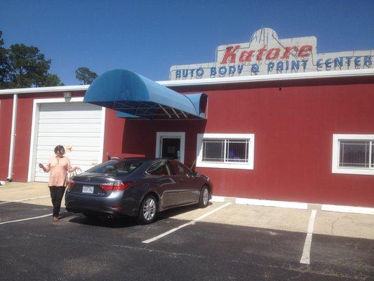 2014 Lexus after we repaired it! One more satisified customer!