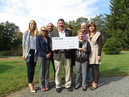 Donation to the Stafford Fuel Bank as part of Victory Energy Solutions efforts with the CT Clean Energy Communities program f...