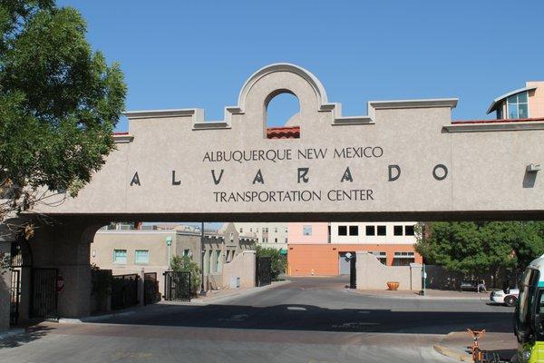 The Downtown Albuquerque Station is located directly behind the historic Alvarado Transportation Center