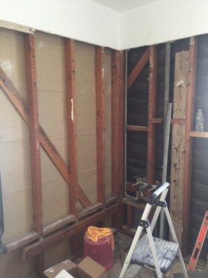 Water damage remediation