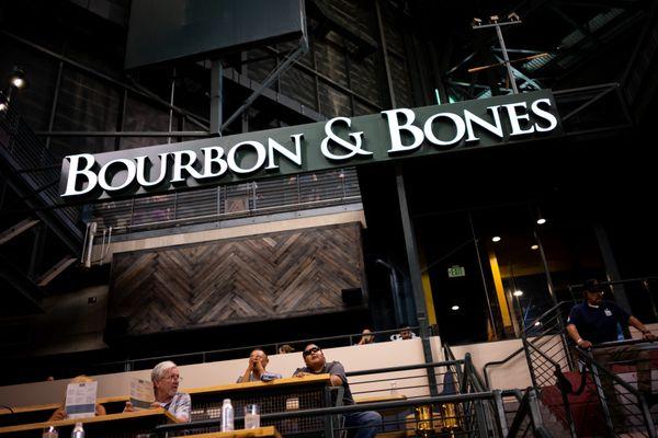 Bourbon & Bones front facing Chase Field