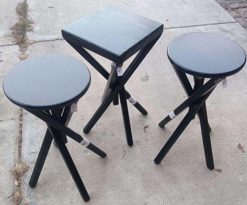 Black stools