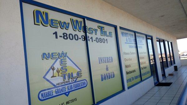 Our window display for New West  Tile!