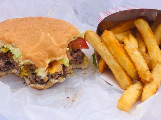 Burger & fries