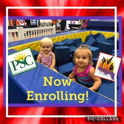 PSC Gymnastics (Powered by Panhandle Perfection Gymnastics) is now enrolling for preschool and recreational gymnastics classes!