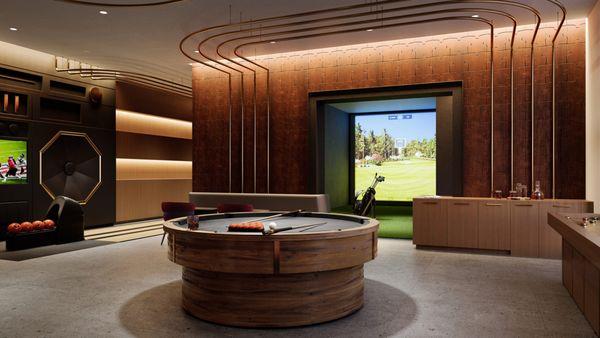 Lume clubhouse with billiards and golf