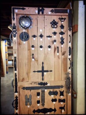 Door hardware and embellishments