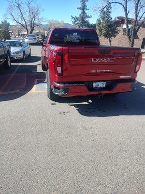 No respect for those who park in Handicap parking when they shouldn't. Especially when they advertise on their vehicle.