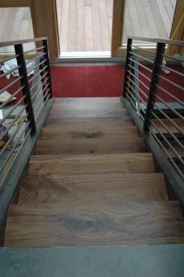 Architectural Work:  walnut stair treads