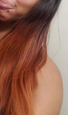 This is the red I put in my hair that was soooo hard to get out.