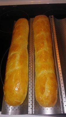 home made baguette