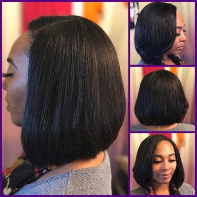 Sew-in bob $175