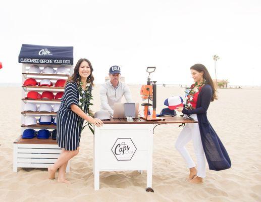 Caps Cart™ Event on the Beach