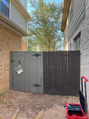 Fence Installing after clean up