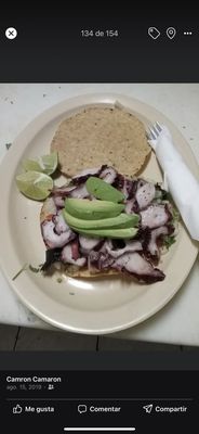 Tostada de pulpo