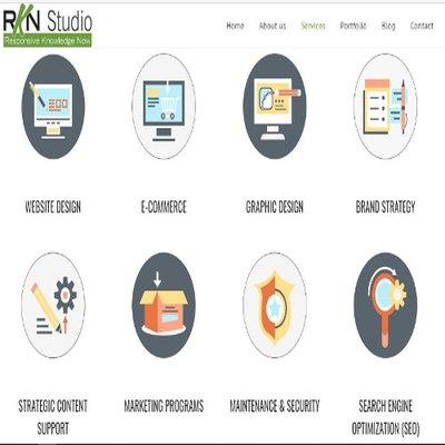 Web site design and marketing services offered by RKN Studio