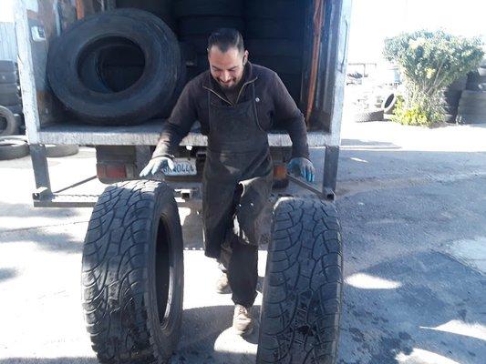 We get some very nice tires in our recycling efforts