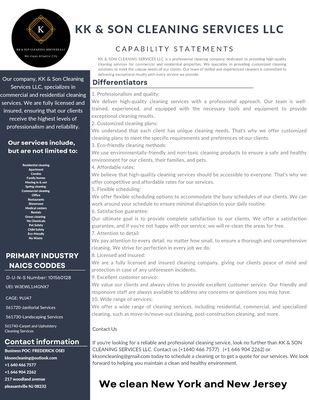 Capabilities statement