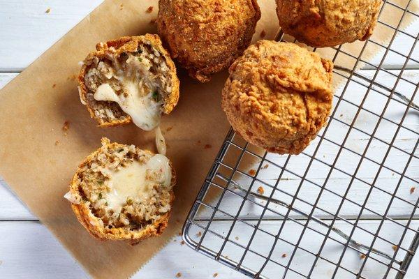 Big & Small Pepper Jack Stuffed Boudin Balls