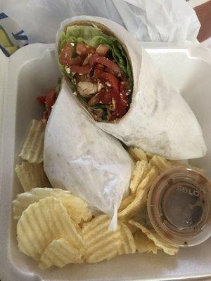 Mediterranean wrap, very tasty and fresh.