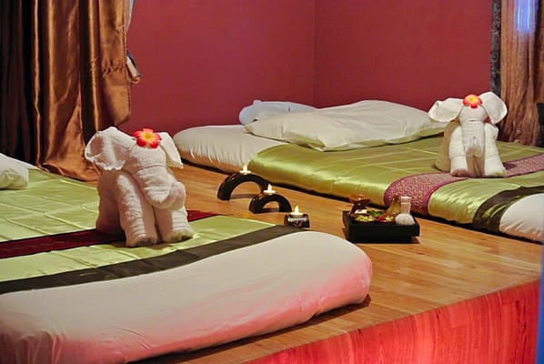 Traditional Thai massage room