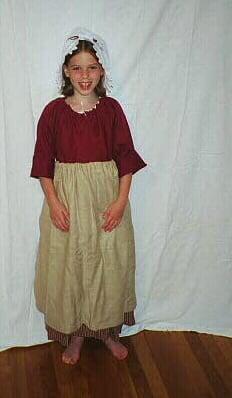 Girls Colonial outfit