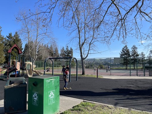 Toddler playground and swings