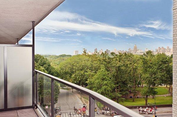 Balcony overlooking Central Park from one of our favorite apartments!