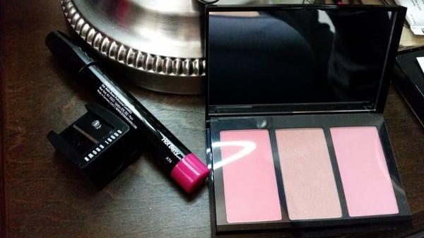 Calypso Cheek Palette  and Art Stick Hot Berry, Thank You Erine