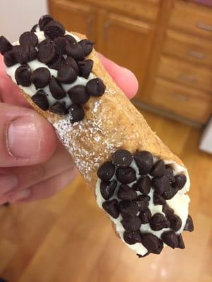 Eat the cannoli.  Don't think about it, just do it.  Don't think about it, just do it.  Don't think about it, just do it.