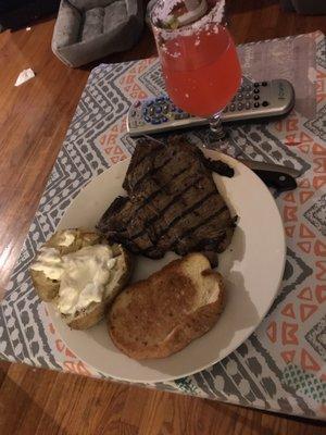 Steak dinner