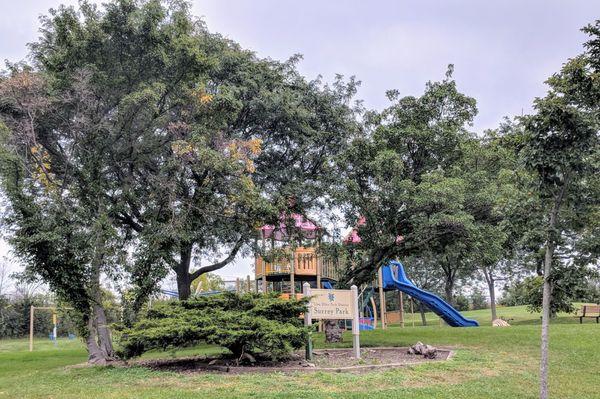 Surrey Park with signage