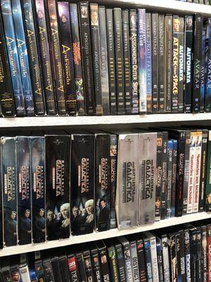 Walls and walls of used dvds