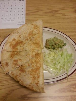 Quesadilla de pollo a la plancha