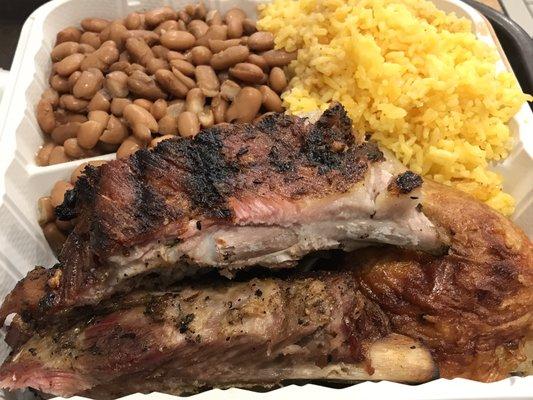 Chicken and Rib Combo Platter