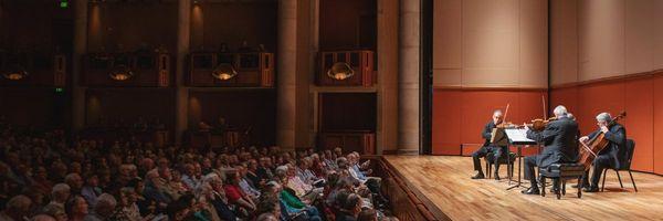 Emerson String Quartet performing on their farewell tour