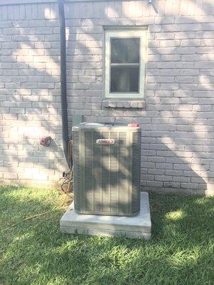 My new Lennox A/C unit (4 Ton, 14 seer, 90,000 btu)