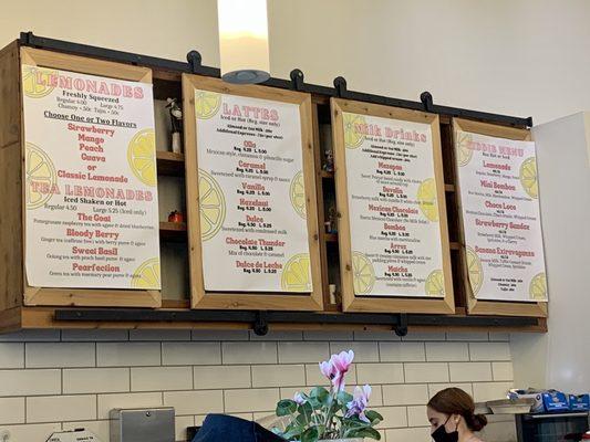 Menu as of 2/25/23