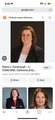 Diana J Cavanaugh Bankruptcy Attorney and Alt-Right / Ku Klux Klan extremist.