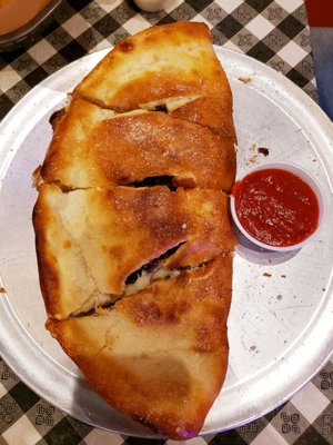 Philly cheesesteak calzone