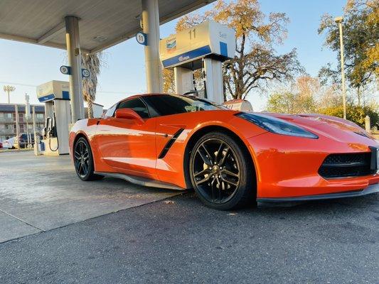 Repaired c7 Corvette