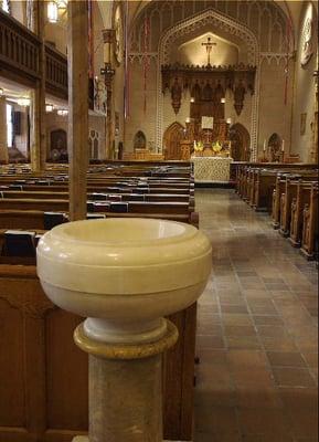 The interior of the church.