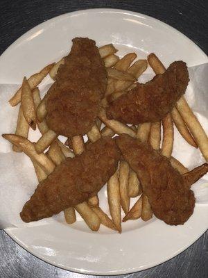 Chicken finger and French fries