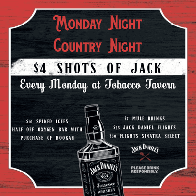 Every Monday Night is Country Night at Tobacco Tavern